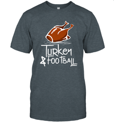 Turkey And Football Thanksgiving Day Football Fan Holiday Gift Men's T-Shirt Men's T-Shirt - FordPhuMy