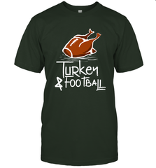 Turkey And Football Thanksgiving Day Football Fan Holiday Gift Men's T-Shirt Men's T-Shirt - FordPhuMy