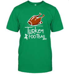 Turkey And Football Thanksgiving Day Football Fan Holiday Gift Men's T-Shirt Men's T-Shirt - FordPhuMy