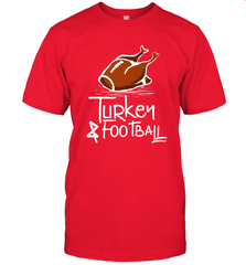 Turkey And Football Thanksgiving Day Football Fan Holiday Gift Men's T-Shirt Men's T-Shirt - FordPhuMy