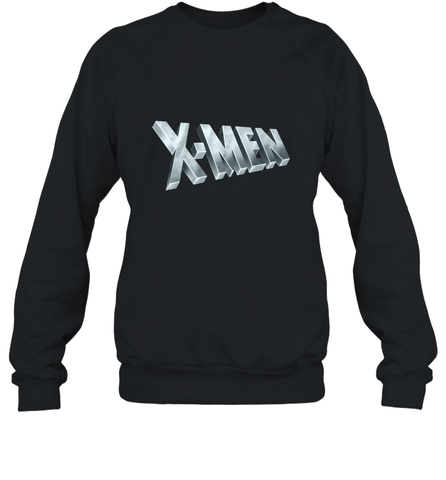 Marvel X Men Logo Retro 90s Animated Series Crewneck Sweatshirt Crewneck Sweatshirt / Black / S Crewneck Sweatshirt - FordPhuMy