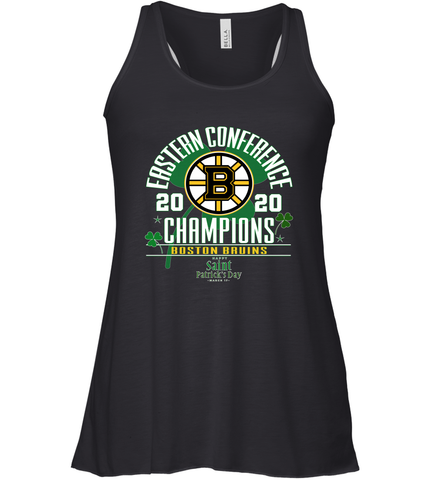 NHL ST PATRICK'S DAY Boston Bruins Fanatics 2020 Eastern Conference Champions Defensive Zone Women's Racerback Tank Women's Racerback Tank / Black / XS Women's Racerback Tank - FordPhuMy