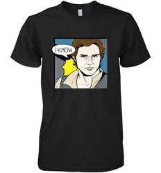 Star Wars Han Solo I Know Pop Art Couples Men's Premium T-Shirt