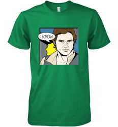 Star Wars Han Solo I Know Pop Art Couples Men's Premium T-Shirt