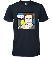 Star Wars Han Solo I Know Pop Art Couples Men's Premium T-Shirt Men's Premium T-Shirt - FordPhuMy