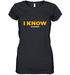 Star Wars Han Solo I Know Women's V-Neck T-Shirt