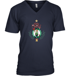 NBA Boston Celtics Logo merry Christmas gilf Men's V-Neck