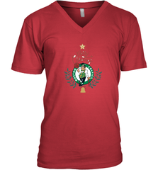 NBA Boston Celtics Logo merry Christmas gilf Men's V-Neck Men's V-Neck - FordPhuMy