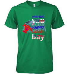 Happy labor day wishes USA flag for men and woman Men's Premium T-Shirt