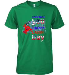 Happy labor day wishes USA flag for men and woman Men's Premium T-Shirt Men's Premium T-Shirt - FordPhuMy