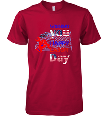 Happy labor day wishes USA flag for men and woman Men's Premium T-Shirt Men's Premium T-Shirt - FordPhuMy
