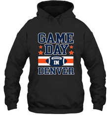 NFL Denver Co Game Day Football Home Team Colors Hooded Sweatshirt Hooded Sweatshirt - FordPhuMy