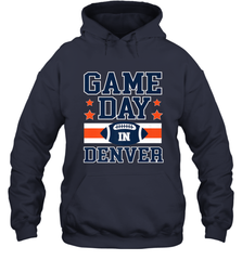 NFL Denver Co Game Day Football Home Team Colors Hooded Sweatshirt Hooded Sweatshirt - FordPhuMy