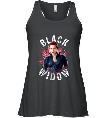 Avengers Endgame Black Widow Space Poster Graphic Women's Racerback Tank