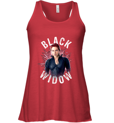 Avengers Endgame Black Widow Space Poster Graphic Women's Racerback Tank