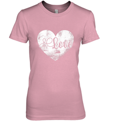 Love Valentines Day Heart Vintage Gift For Men Women Women's Premium T-Shirt Women's Premium T-Shirt - FordPhuMy