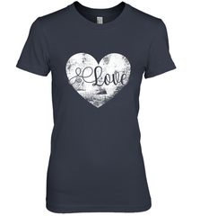 Love Valentines Day Heart Vintage Gift For Men Women Women's Premium T-Shirt Women's Premium T-Shirt - FordPhuMy