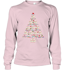 Baseball Balls Christmas Tree lights Xmas Gift Holiday Long Sleeve T-Shirt Long Sleeve T-Shirt - FordPhuMy