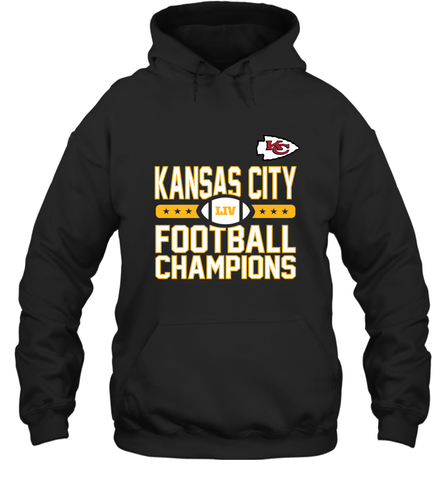 Kansas City Sideline Football _ The City Of Champions LIV Hooded Sweatshirt Hooded Sweatshirt / Black / S Hooded Sweatshirt - FordPhuMy