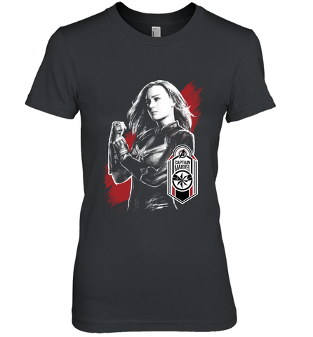 Avengers Endgame Captain Marvel Tag Poster Women's Premium T-Shirt Women's Premium T-Shirt / Black / XS Women's Premium T-Shirt - FordPhuMy