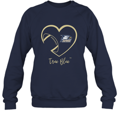 Georgia Southern Eagles Football Inside Heart  Team Crewneck Sweatshirt