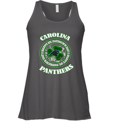 NFL Carolina Panthers Logo Happy St Patrick's Day Women's Racerback Tank Women's Racerback Tank - FordPhuMy