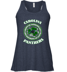 NFL Carolina Panthers Logo Happy St Patrick's Day Women's Racerback Tank Women's Racerback Tank - FordPhuMy