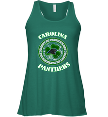 NFL Carolina Panthers Logo Happy St Patrick's Day Women's Racerback Tank Women's Racerback Tank - FordPhuMy