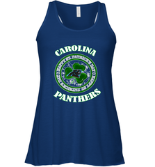 NFL Carolina Panthers Logo Happy St Patrick's Day Women's Racerback Tank Women's Racerback Tank - FordPhuMy