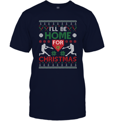I'll Be Home for Christmas Baseball Gift For Men Women Kids Men's T-Shirt