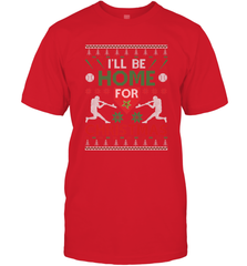 I'll Be Home for Christmas Baseball Gift For Men Women Kids Men's T-Shirt Men's T-Shirt - FordPhuMy