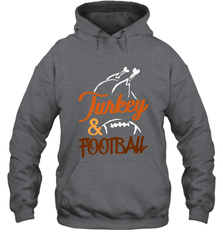 Turkey And Football Thanksgiving Day Football Fan Holiday Hooded Sweatshirt Hooded Sweatshirt - FordPhuMy