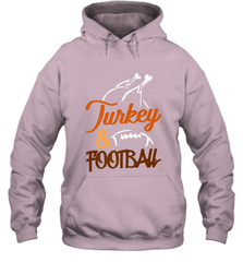 Turkey And Football Thanksgiving Day Football Fan Holiday Hooded Sweatshirt Hooded Sweatshirt - FordPhuMy