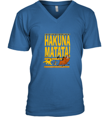 Disney Lion King Classic Hakuna Crew Men Cotton V-Neck T-Shirt Men Cotton V-Neck T-Shirt - FordPhuMy