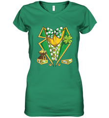 Leprechaun Costume Boys Kids St Patricks Women's V-Neck T-Shirt Women's V-Neck T-Shirt - FordPhuMy