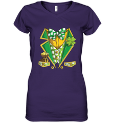 Leprechaun Costume Boys Kids St Patricks Women's V-Neck T-Shirt Women's V-Neck T-Shirt - FordPhuMy