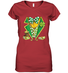 Leprechaun Costume Boys Kids St Patricks Women's V-Neck T-Shirt Women's V-Neck T-Shirt - FordPhuMy