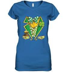 Leprechaun Costume Boys Kids St Patricks Women's V-Neck T-Shirt Women's V-Neck T-Shirt - FordPhuMy