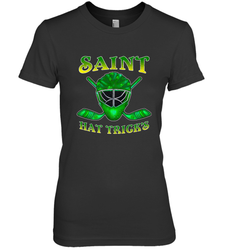 Saint Hat Tricks Ice Hockey Funny St Patricks Day Gift Women's Premium T-Shirt