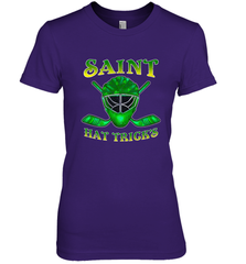 Saint Hat Tricks Ice Hockey Funny St Patricks Day Gift Women's Premium T-Shirt Women's Premium T-Shirt - FordPhuMy