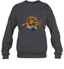 Disney Pixar Toy Story Halloween Moon Group Crewneck Sweatshirt Crewneck Sweatshirt - FordPhuMy