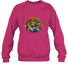 Disney Pixar Toy Story Halloween Moon Group Crewneck Sweatshirt Crewneck Sweatshirt - FordPhuMy