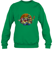 Disney Pixar Toy Story Halloween Moon Group Crewneck Sweatshirt Crewneck Sweatshirt - FordPhuMy