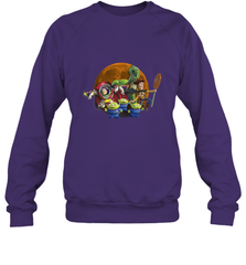 Disney Pixar Toy Story Halloween Moon Group Crewneck Sweatshirt Crewneck Sweatshirt - FordPhuMy