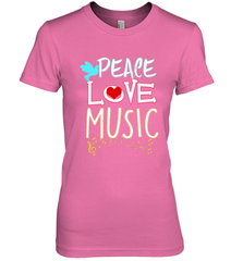 Peace Love Music Hippie Hipster Festival Women's Premium T-Shirt Women's Premium T-Shirt - FordPhuMy