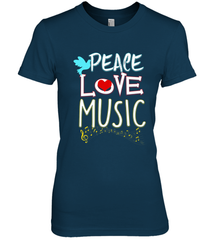 Peace Love Music Hippie Hipster Festival Women's Premium T-Shirt Women's Premium T-Shirt - FordPhuMy