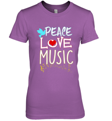 Peace Love Music Hippie Hipster Festival Women's Premium T-Shirt Women's Premium T-Shirt - FordPhuMy