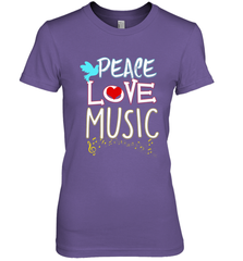 Peace Love Music Hippie Hipster Festival Women's Premium T-Shirt Women's Premium T-Shirt - FordPhuMy