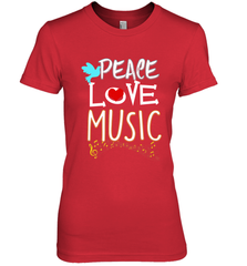 Peace Love Music Hippie Hipster Festival Women's Premium T-Shirt Women's Premium T-Shirt - FordPhuMy