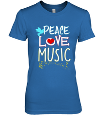 Peace Love Music Hippie Hipster Festival Women's Premium T-Shirt Women's Premium T-Shirt - FordPhuMy